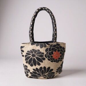 Vintage 90s Saffron Floral Medium Bag Purse